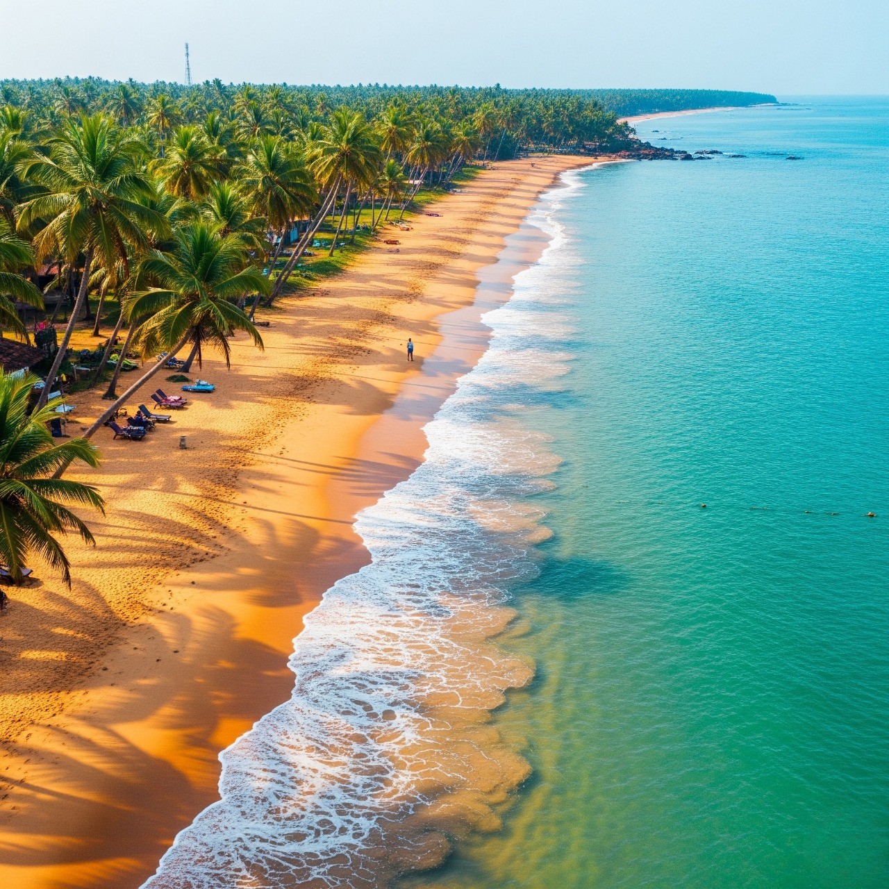Sunset kayaking on the Kerala coast